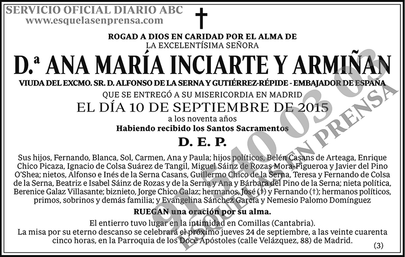 Ana María Inciarte y Armiñan